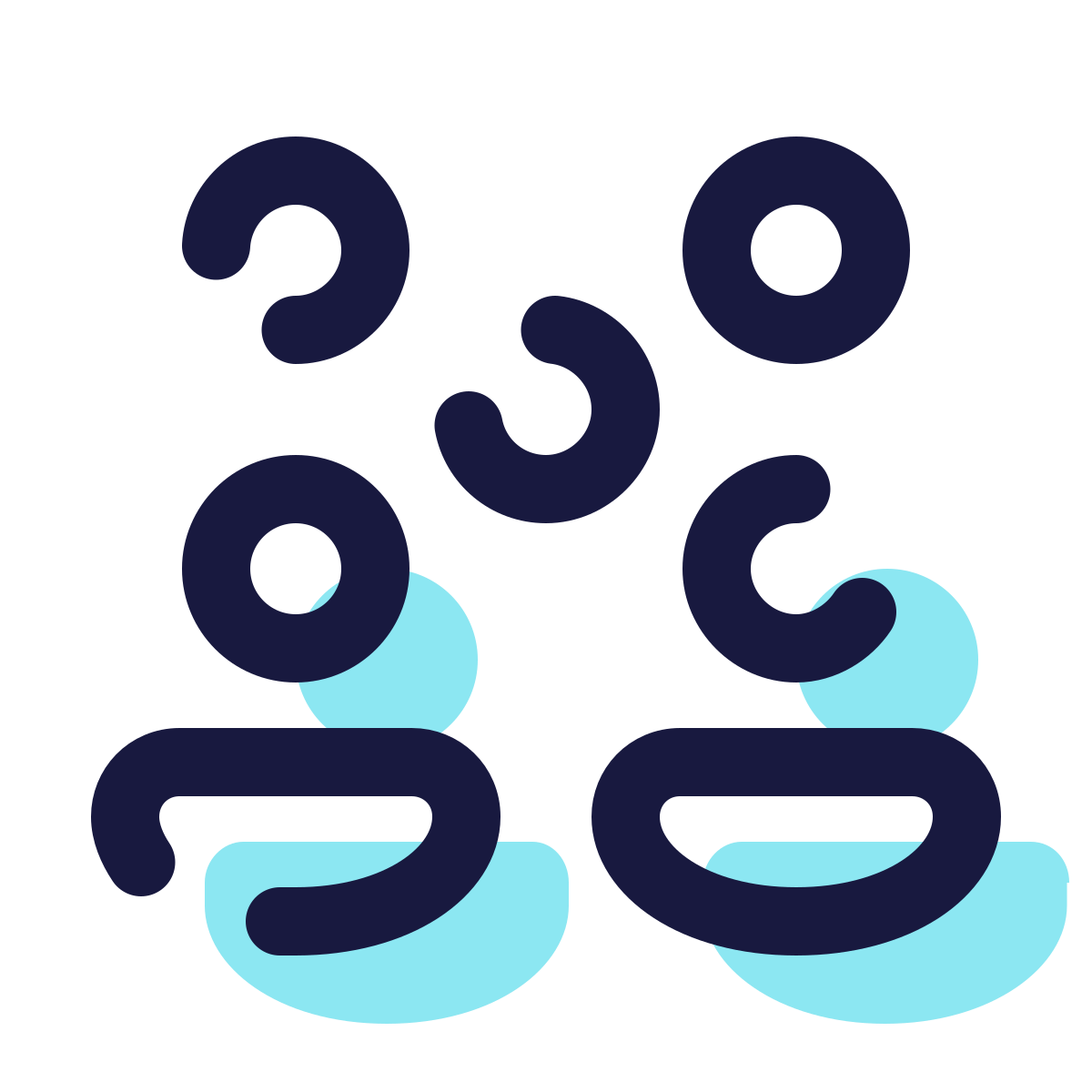 pulsar color style crowd icon