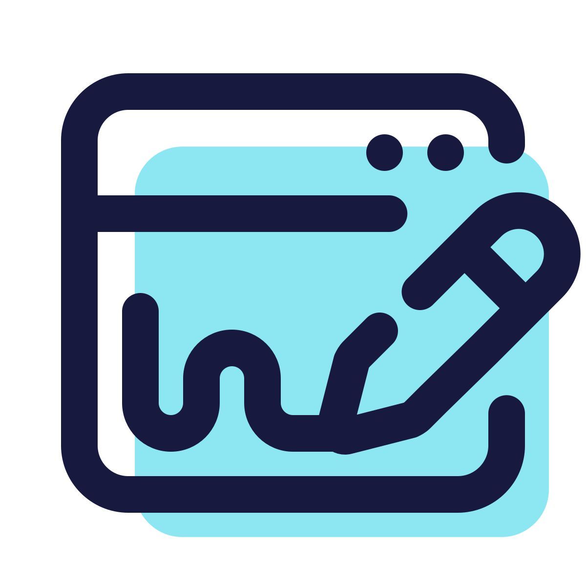 pulsar color style digital signature icon