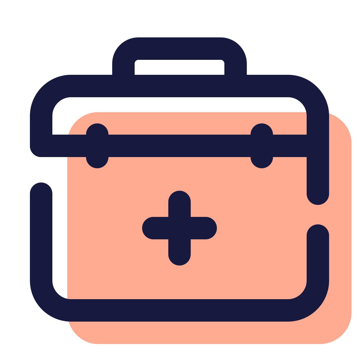 pulsar color style doctors bag icon