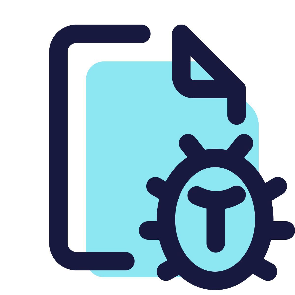 pulsar color style documento de error icon