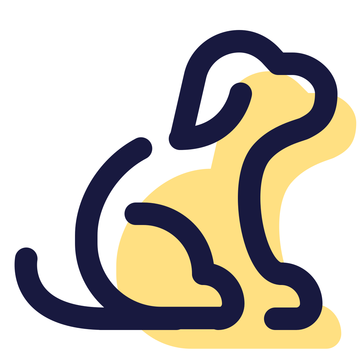 pulsar color style dog icon