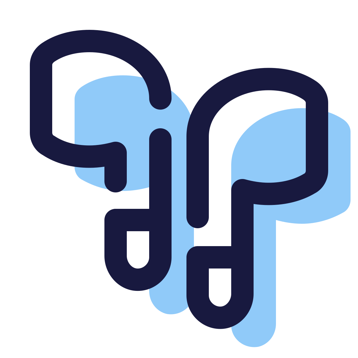 pulsar color style earbud headphones icon