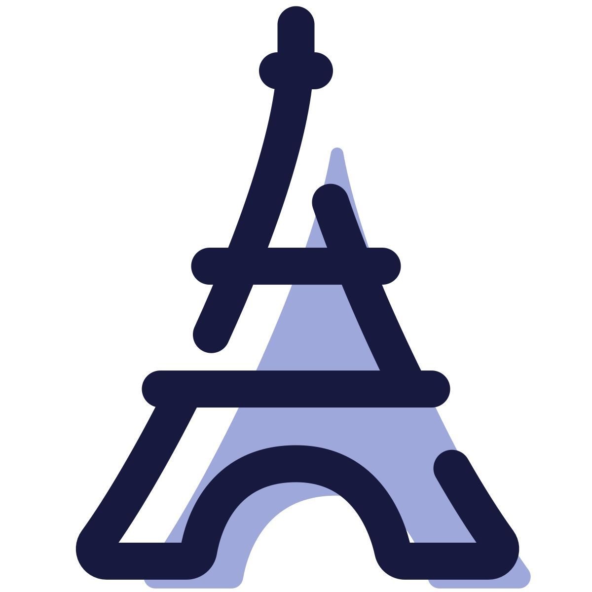 pulsar color style torre eiffel icon