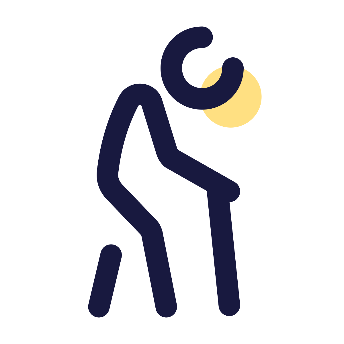 pulsar color style elderly person icon