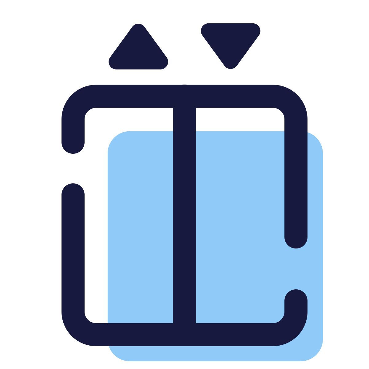 pulsar color style elevator doors icon