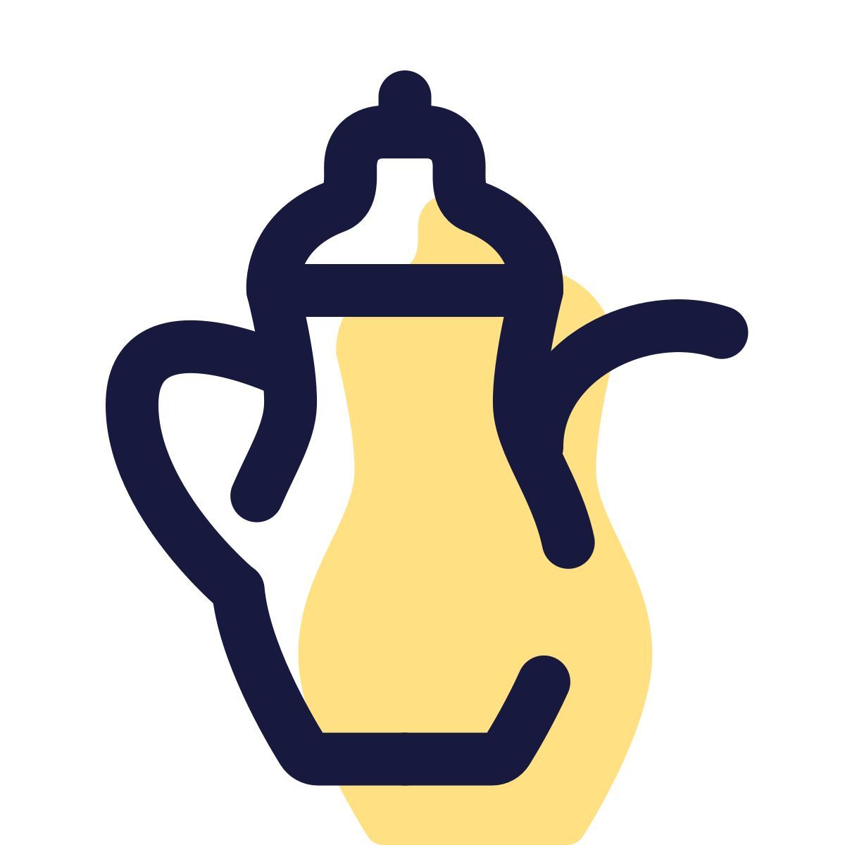 pulsar color style cafetière traditionnelle émiratienne icon