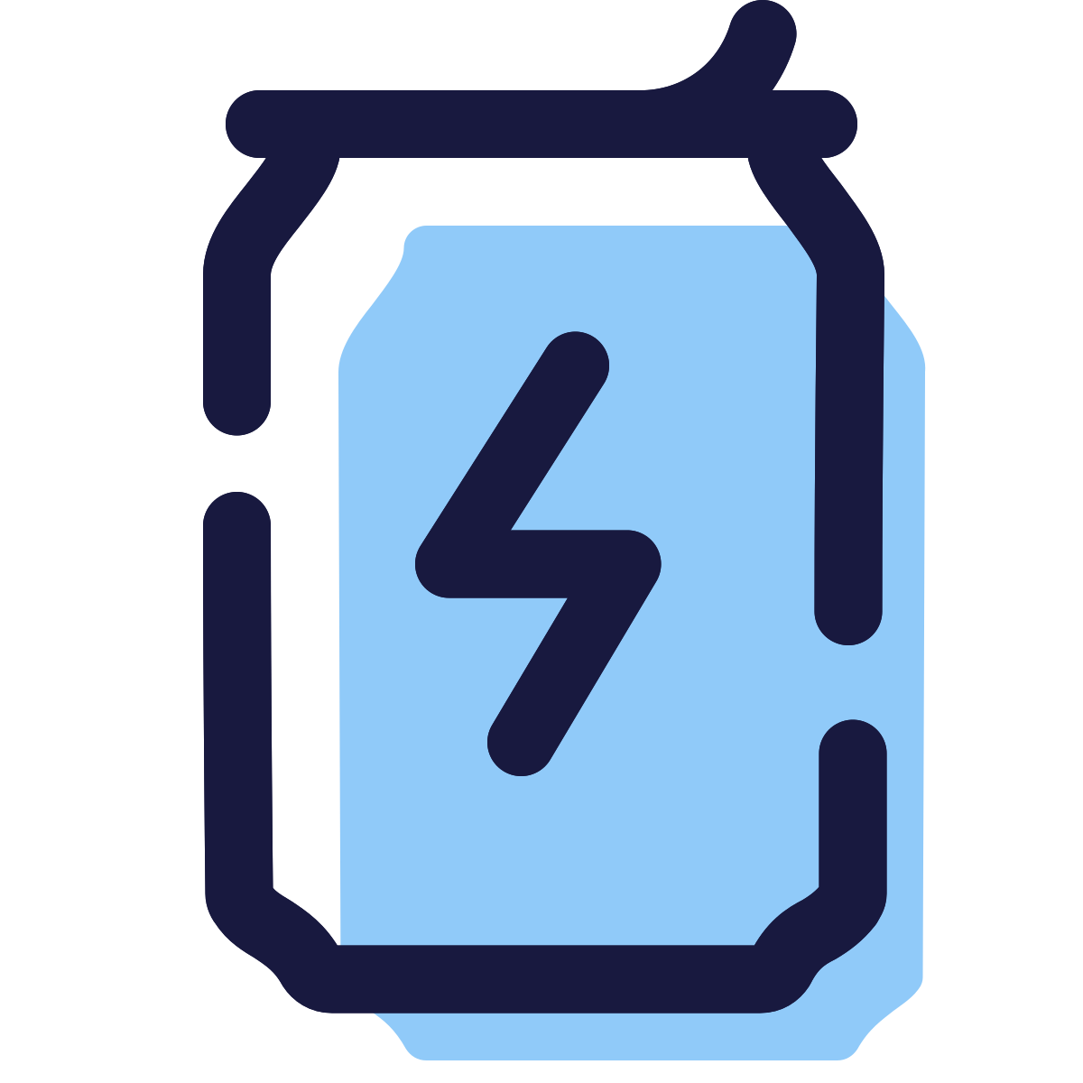 pulsar color style energy drink icon
