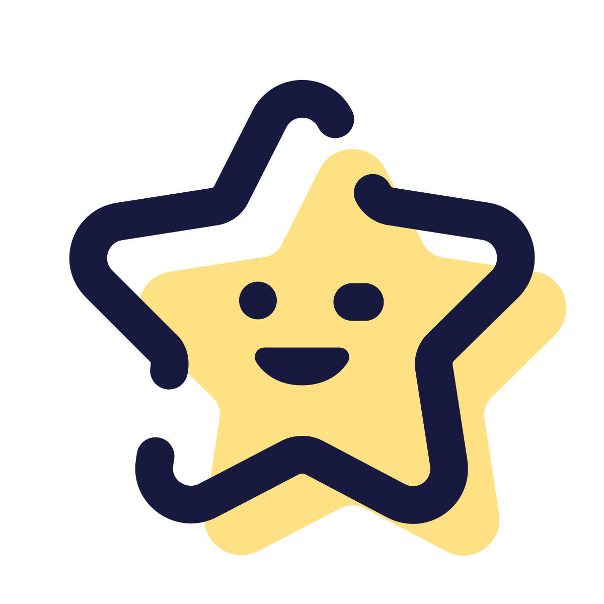 pulsar color style falling star icon