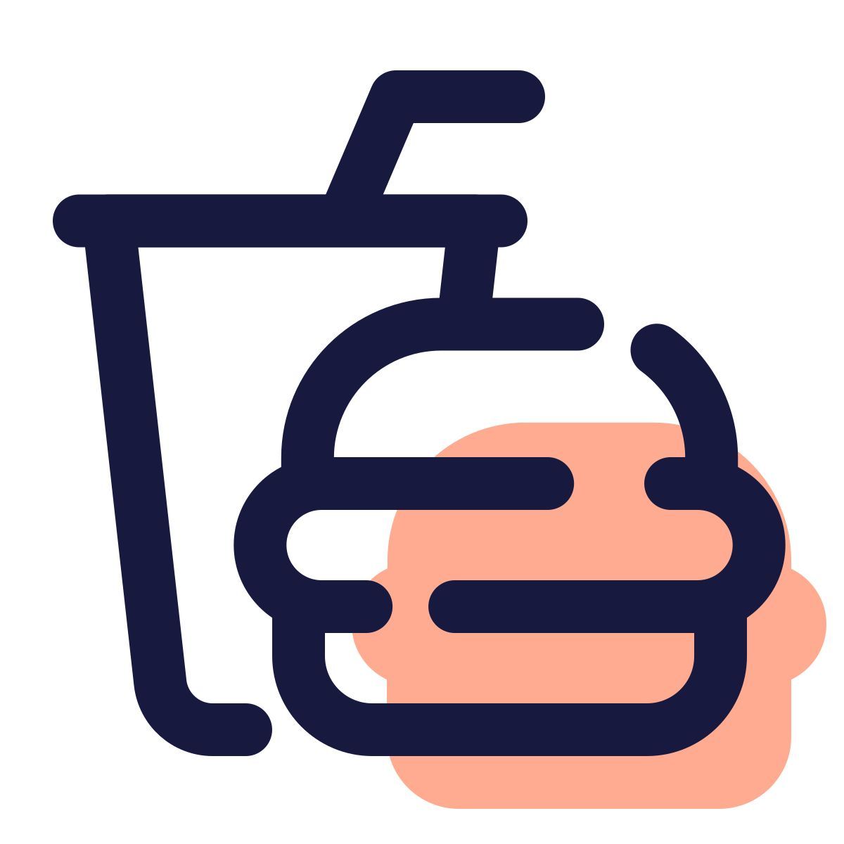 pulsar color style 패스트 푸드 icon