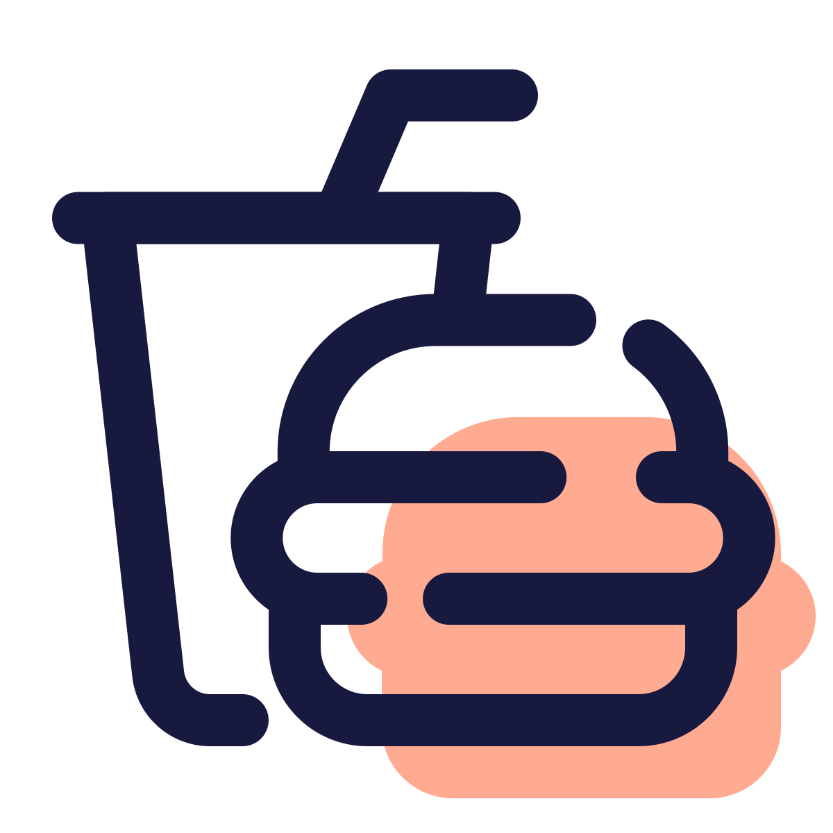pulsar color style fast food icon