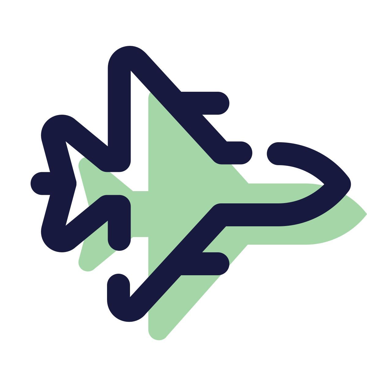 pulsar color style kampfjet icon