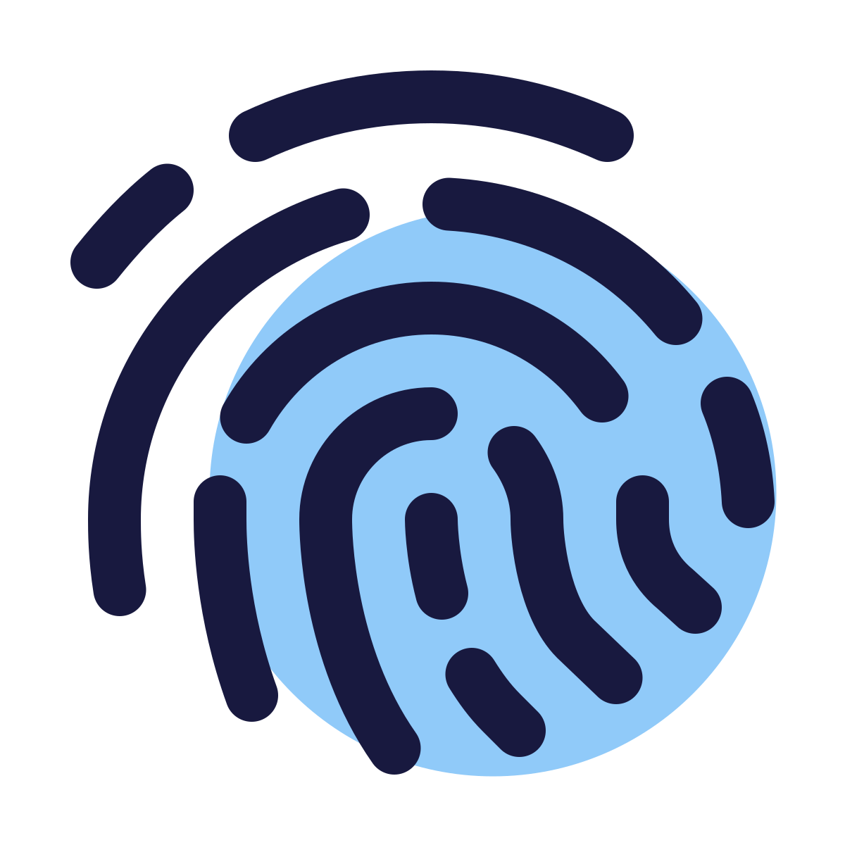 pulsar color style fingerprint icon