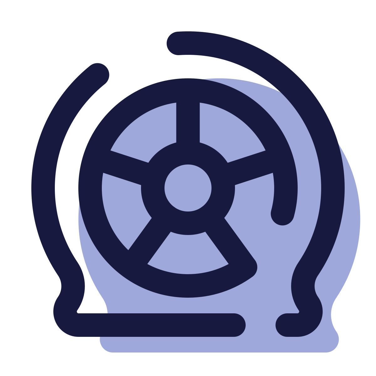 pulsar color style flat tire icon