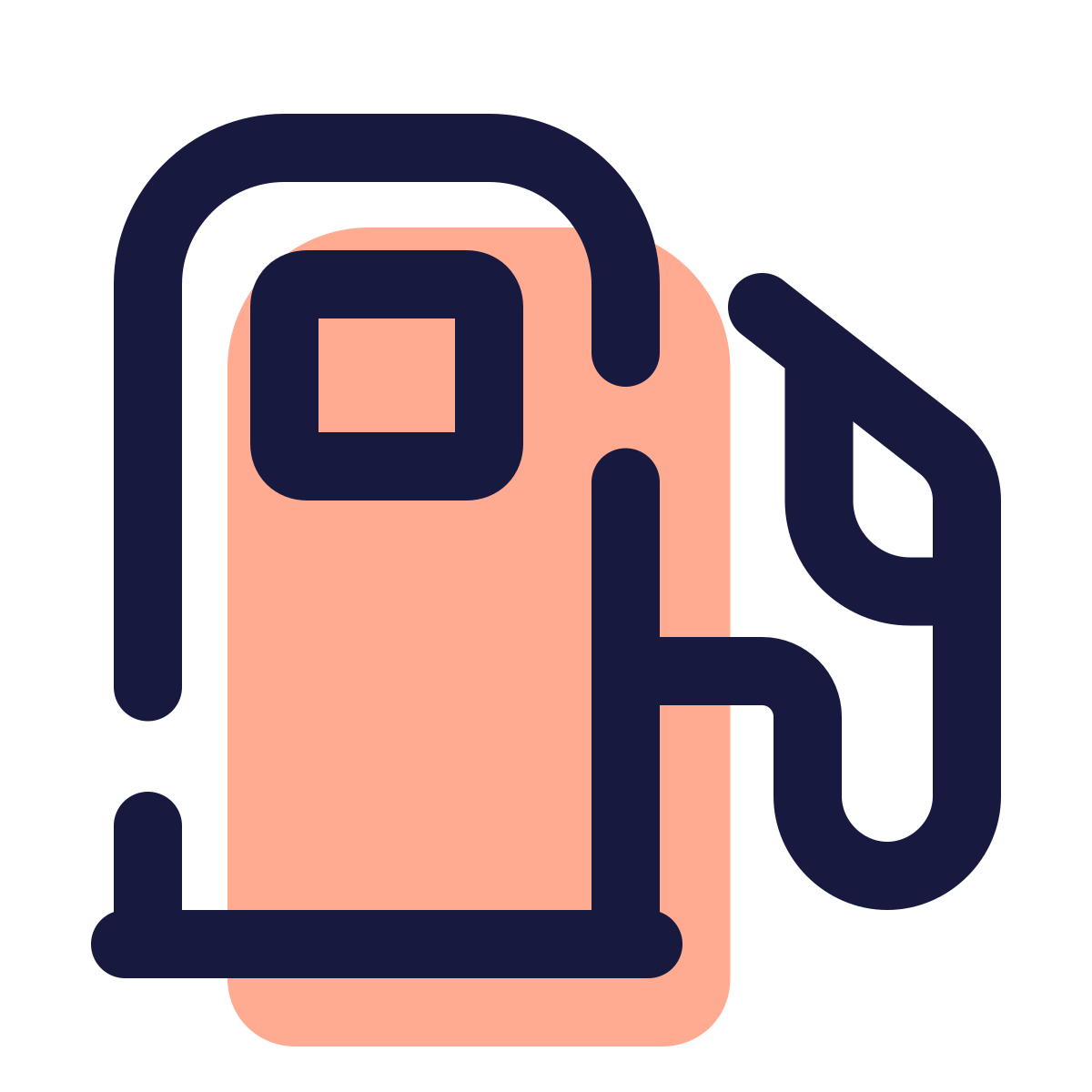 pulsar color style gas station icon