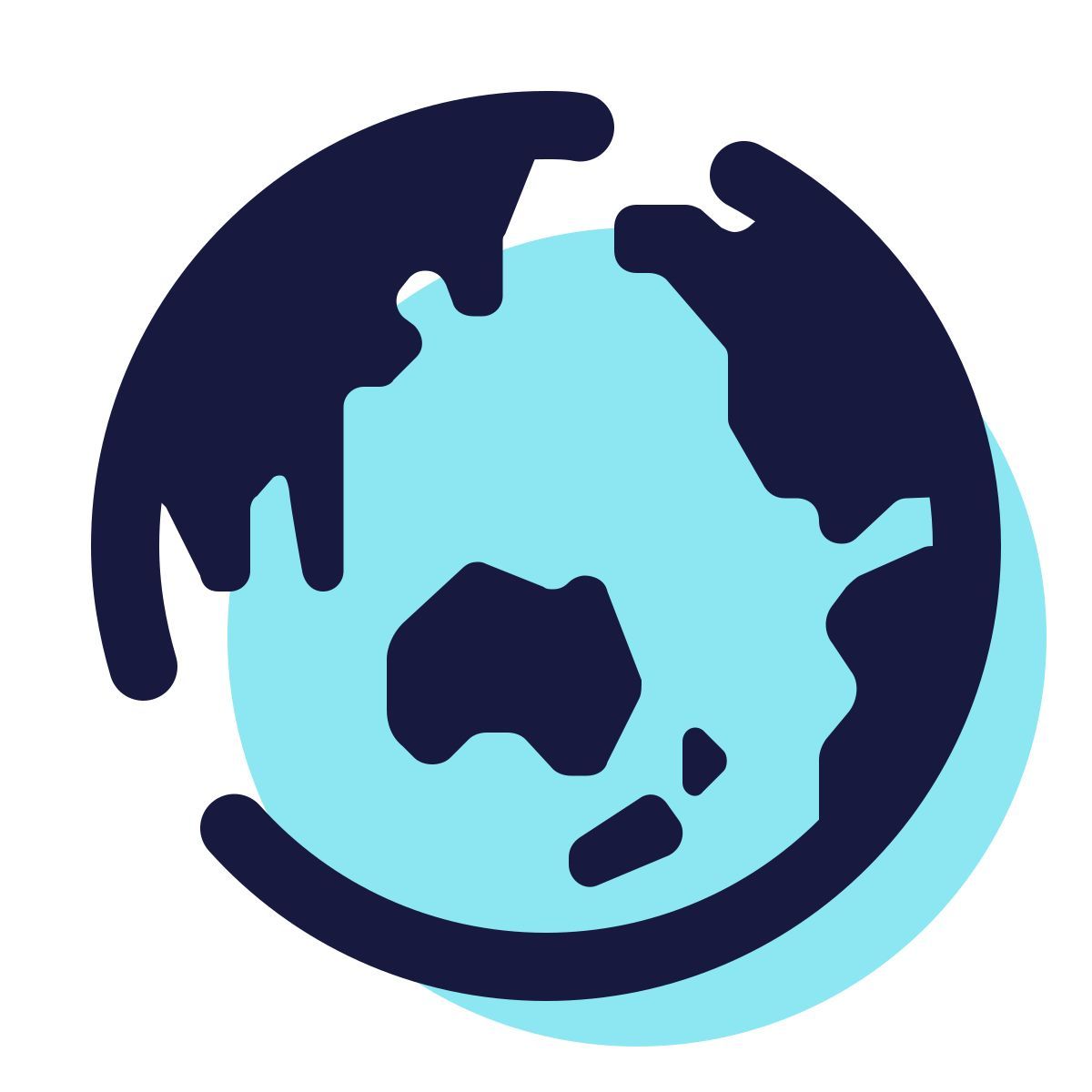 pulsar color style 글로브 아시아 icon