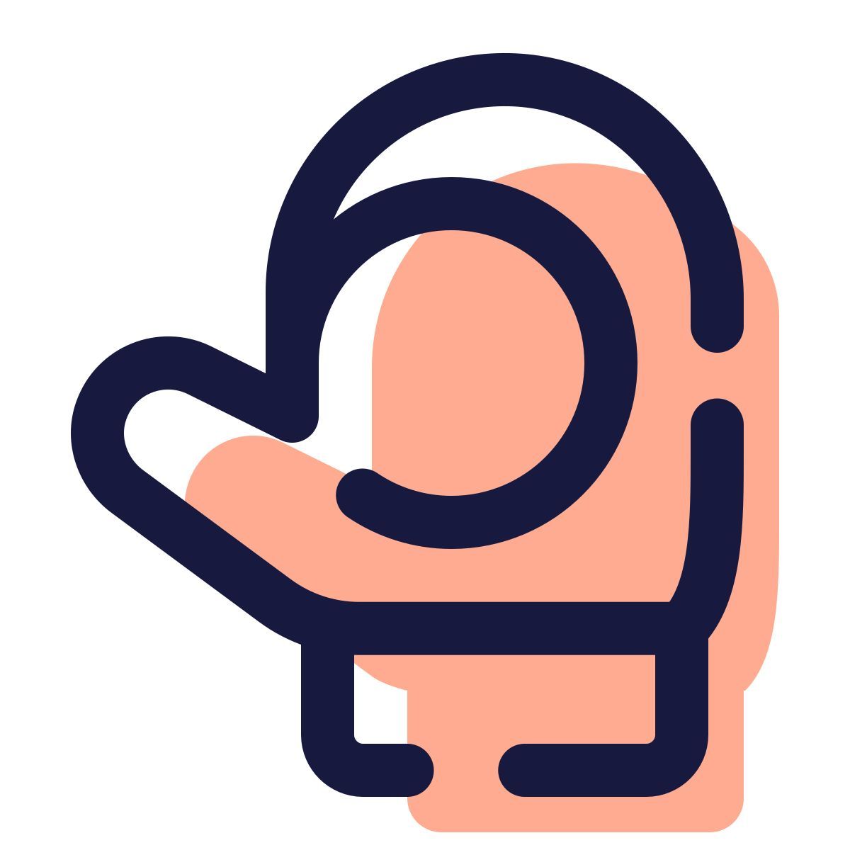 pulsar color style luva com bola de neve icon