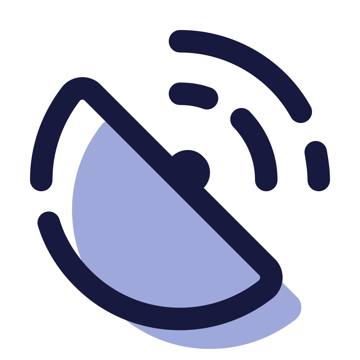 pulsar color style gps receiving icon