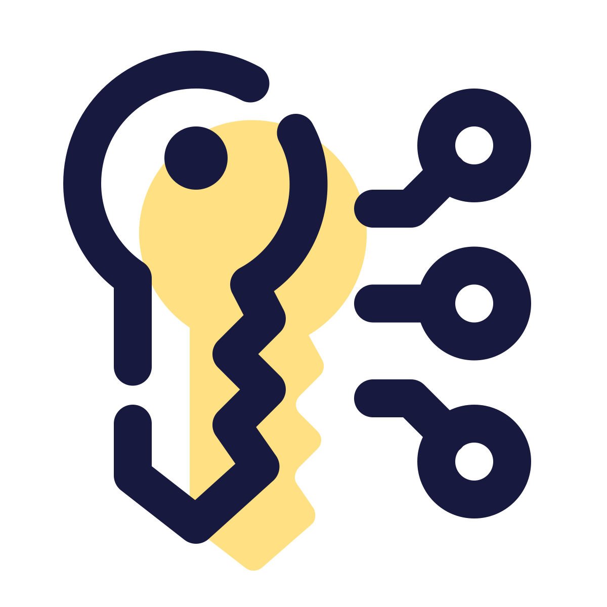 pulsar color style grand master key icon