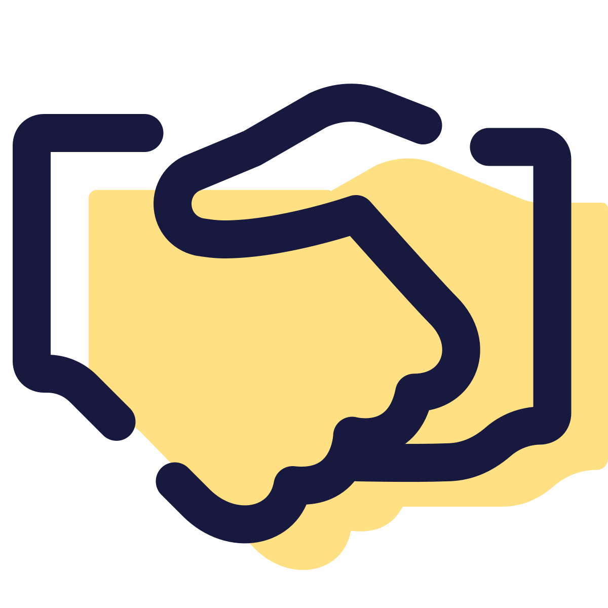 pulsar color style handshake icon