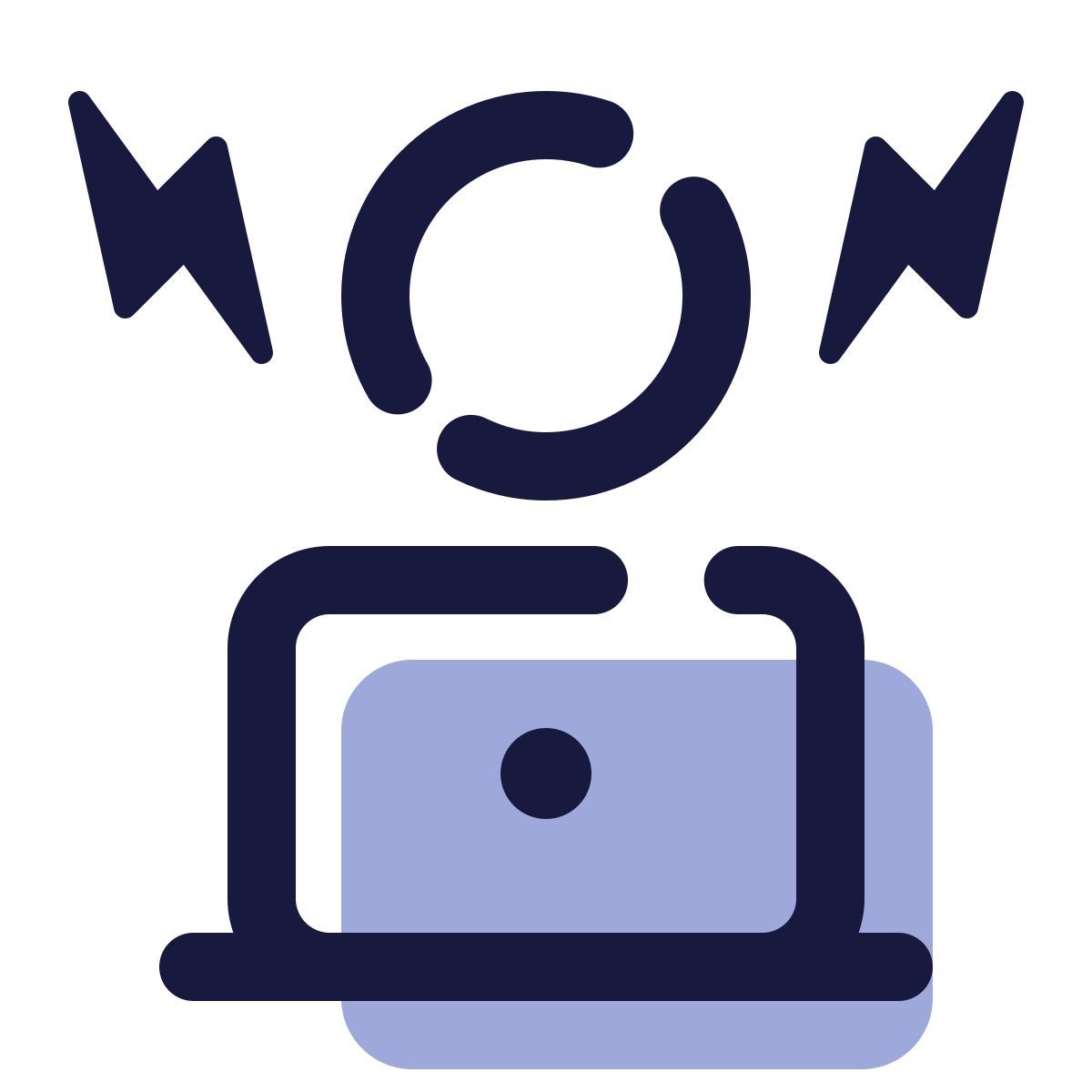 pulsar color style hard working icon