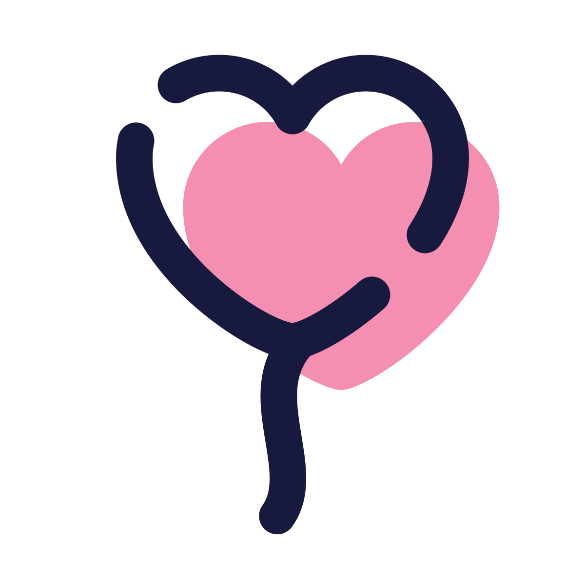 pulsar color style heart balloon icon