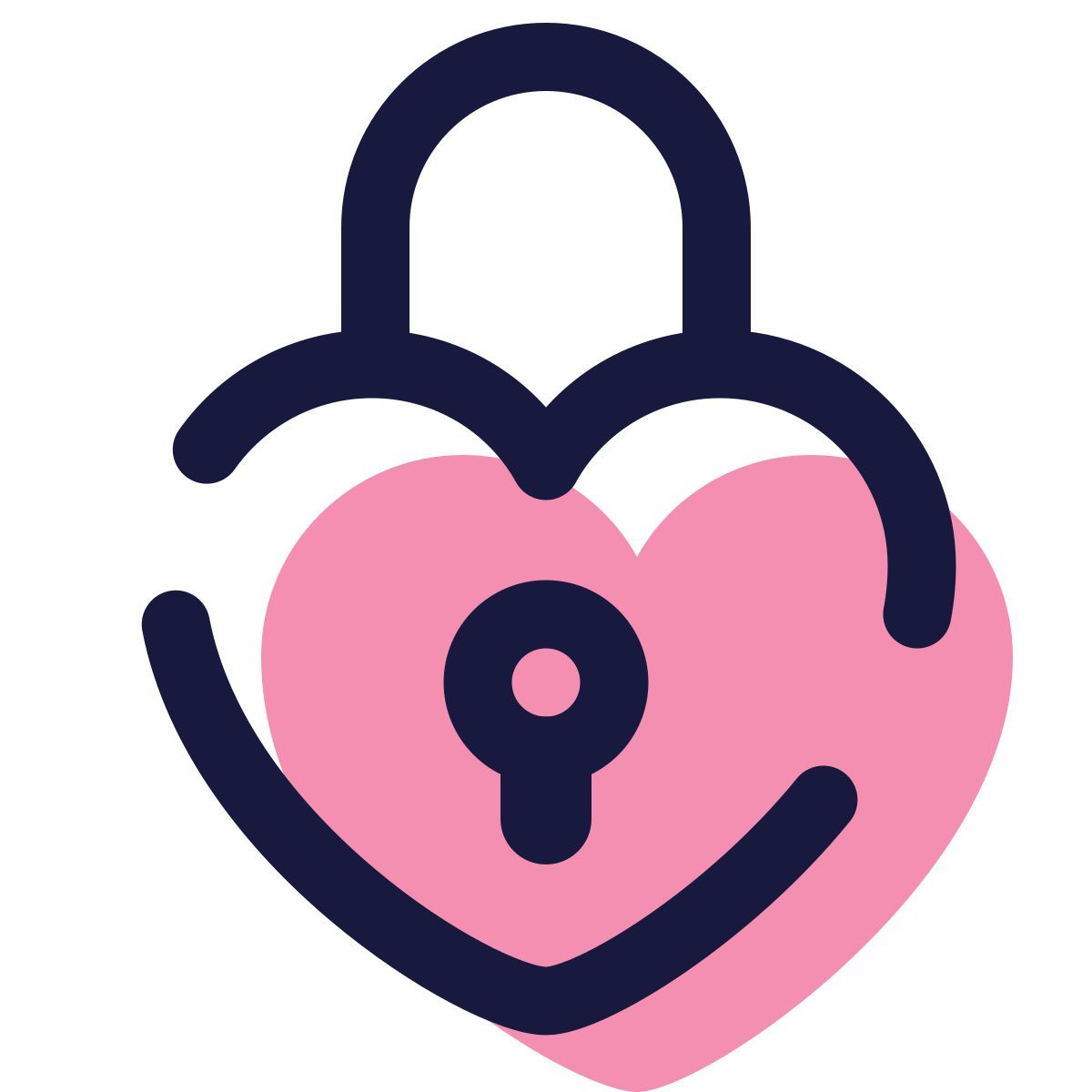 pulsar color style 심장 잠금 icon