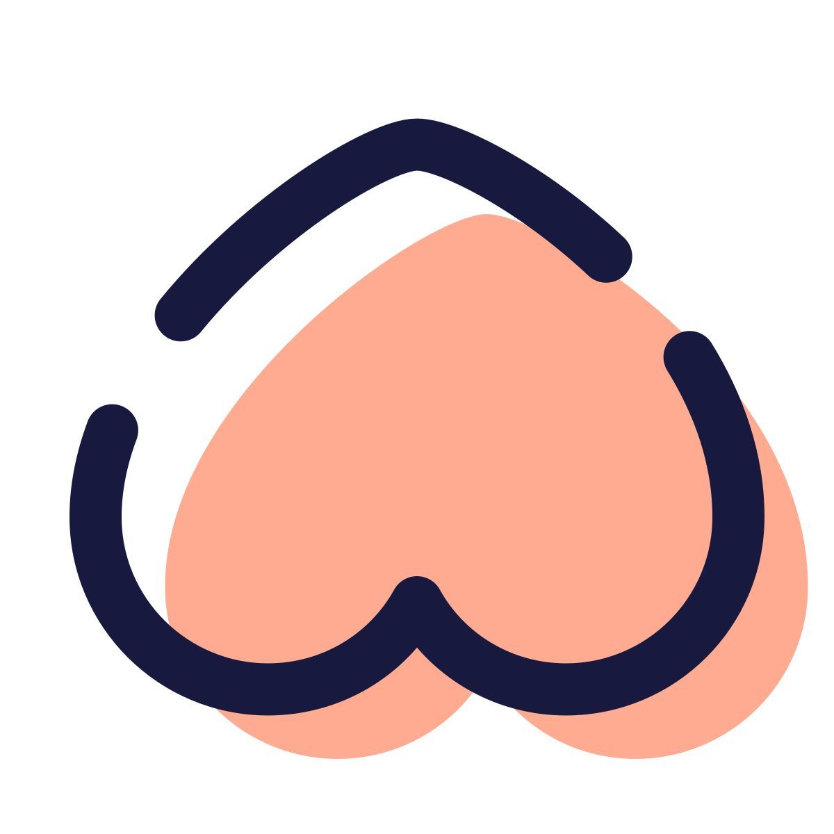 pulsar color style cuore sottosopra icon