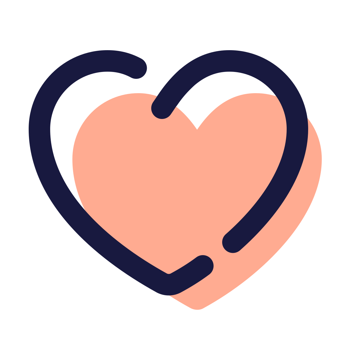 pulsar color style hearts icon
