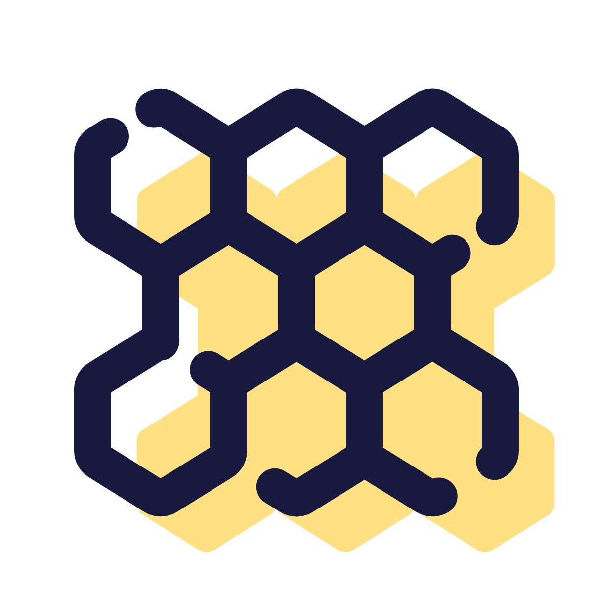 pulsar color style padrão hexagonal icon