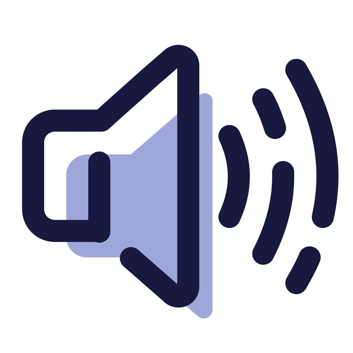 pulsar color style high volume icon