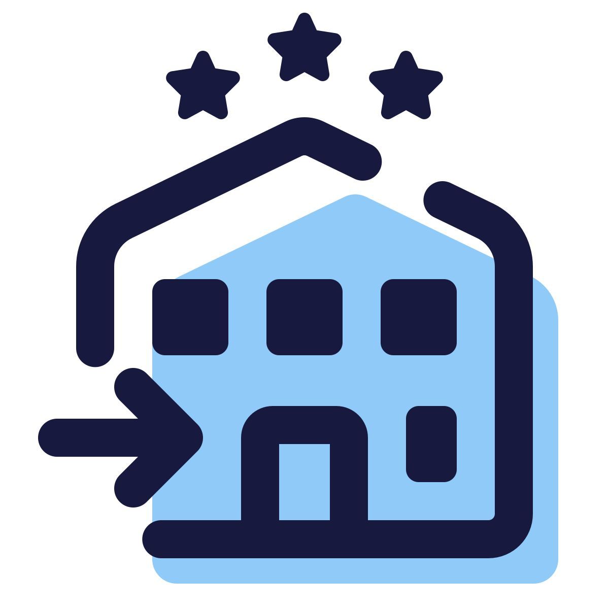 pulsar color style arrivée à l'hôtel icon