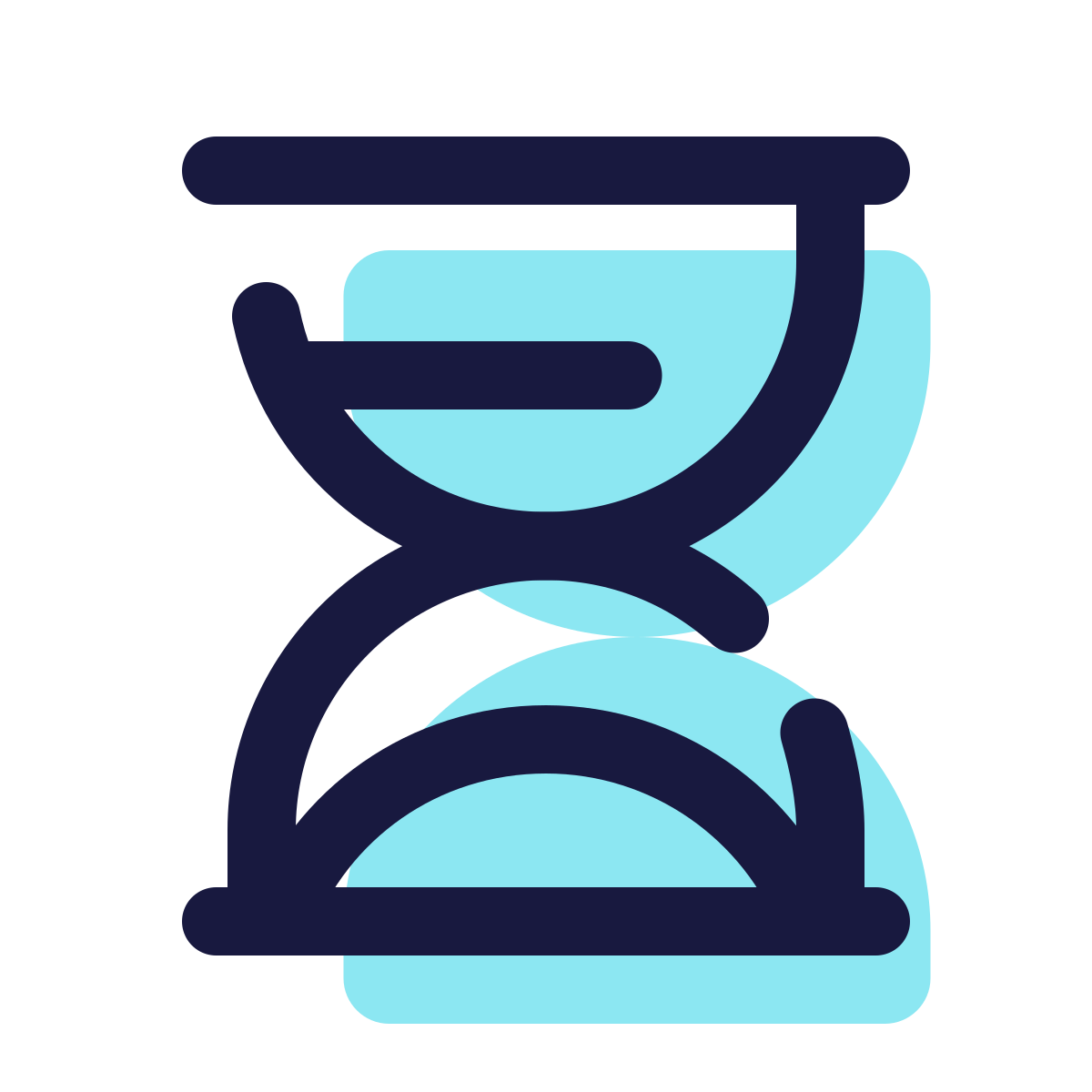 pulsar color style hourglass icon