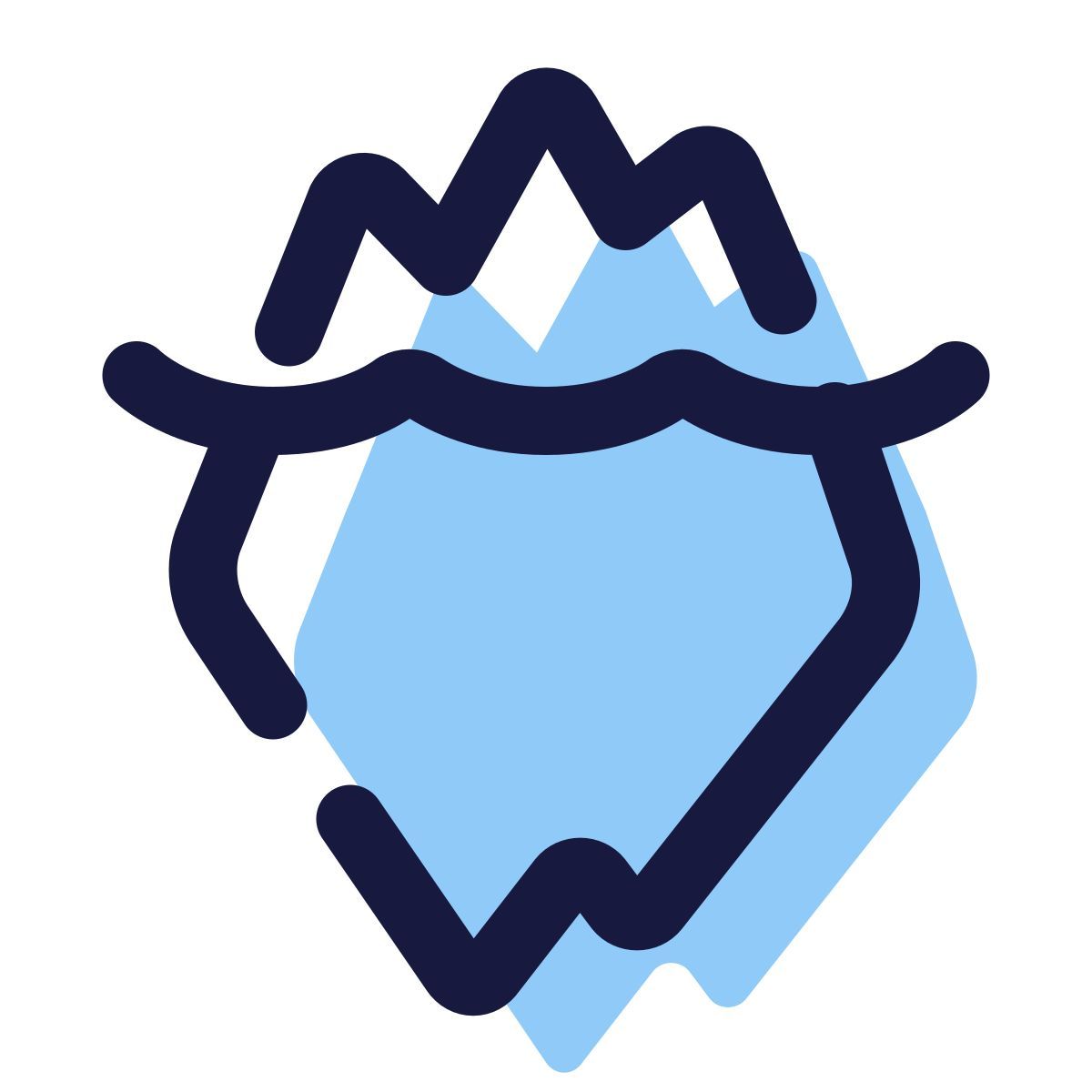 pulsar color style iceberg icon