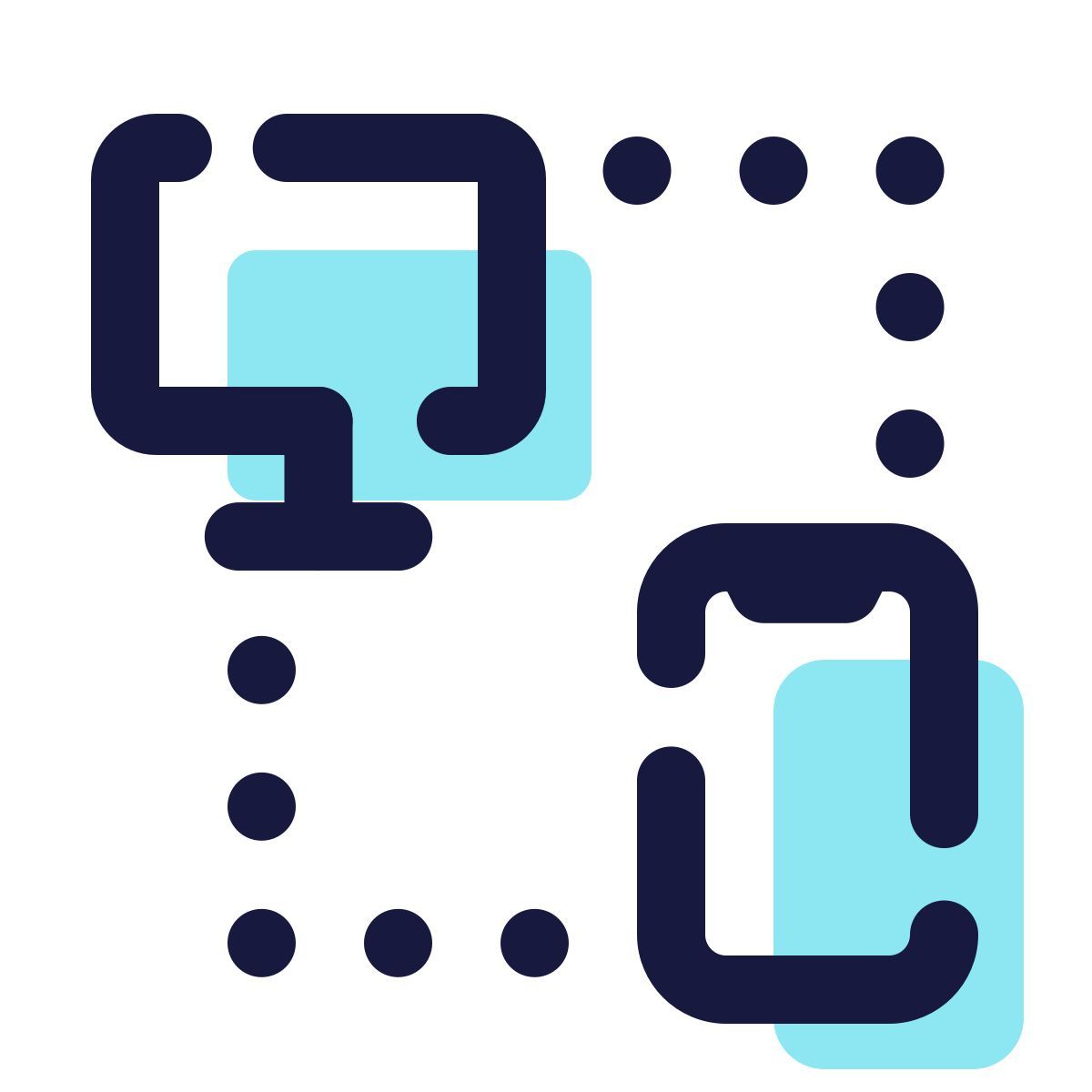 pulsar color style internet delle cose icon