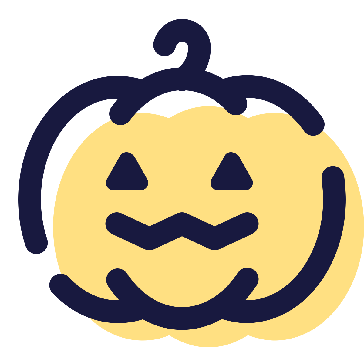 pulsar color style jack o lantern icon