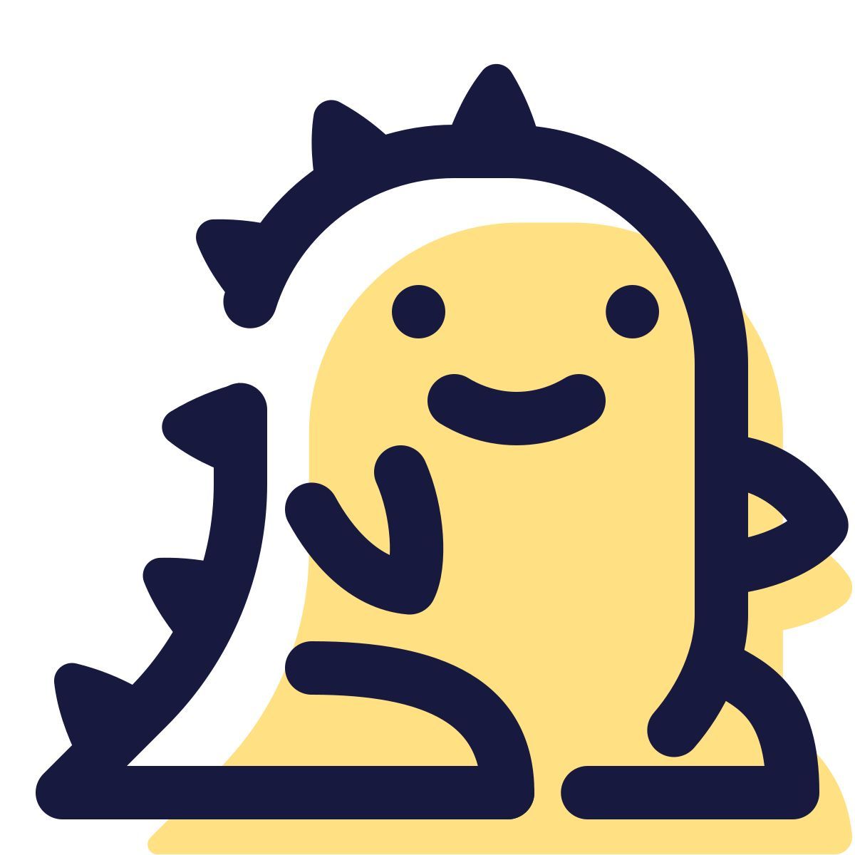 pulsar color style dinosauro kawaii icon