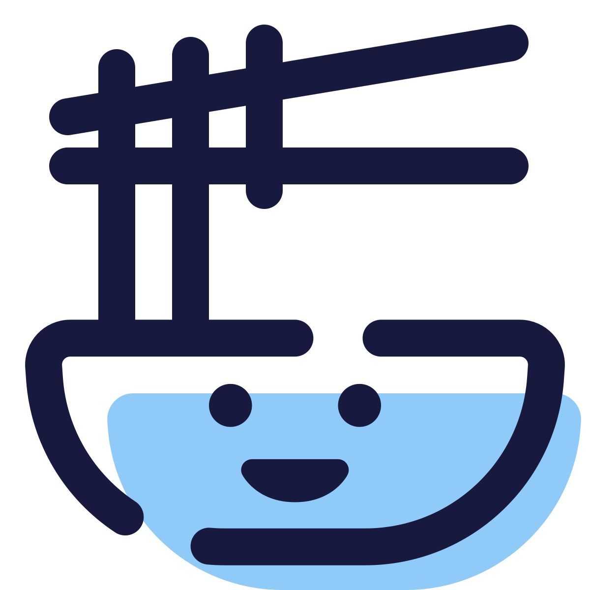 pulsar color style kawaii noodle icon