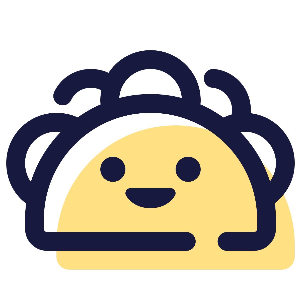 pulsar color style kawaii taco icon