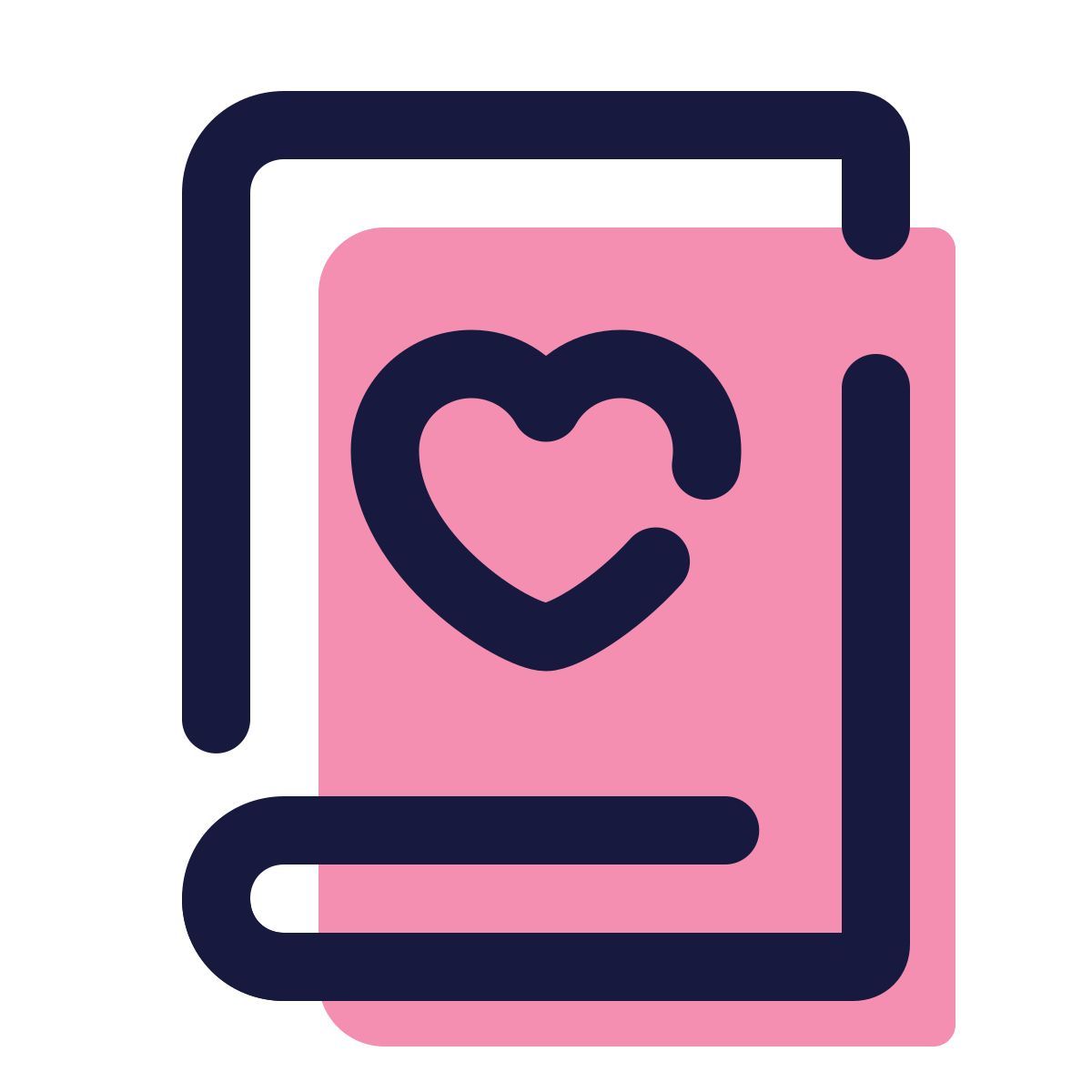 pulsar color style love book icon