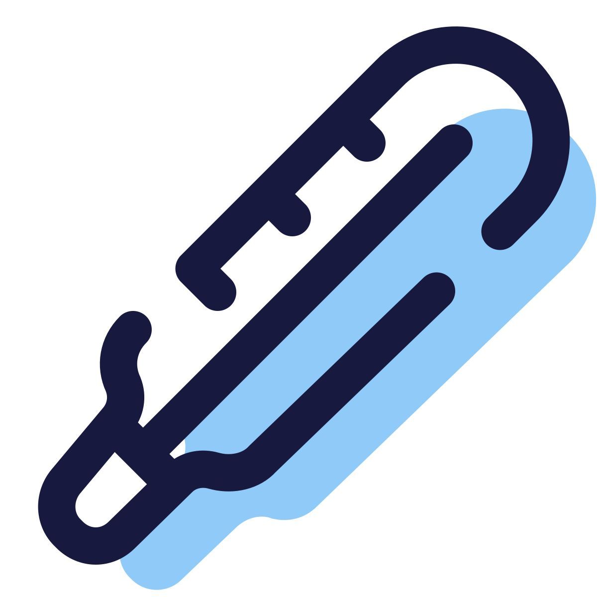 pulsar color style termometro medico icon