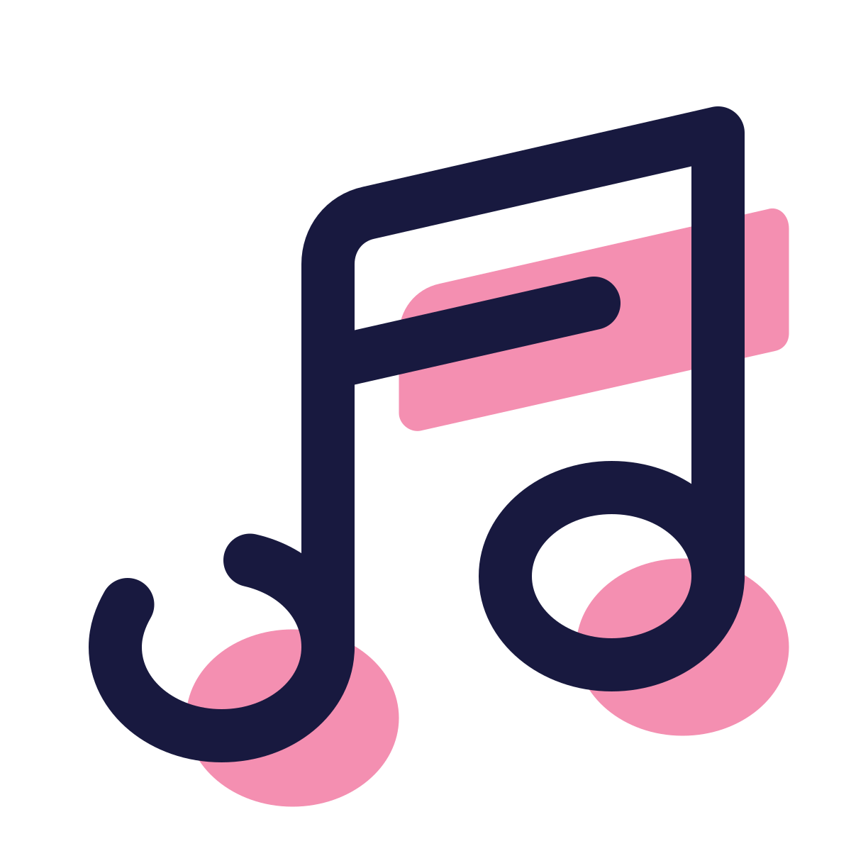 pulsar color style musical notes icon