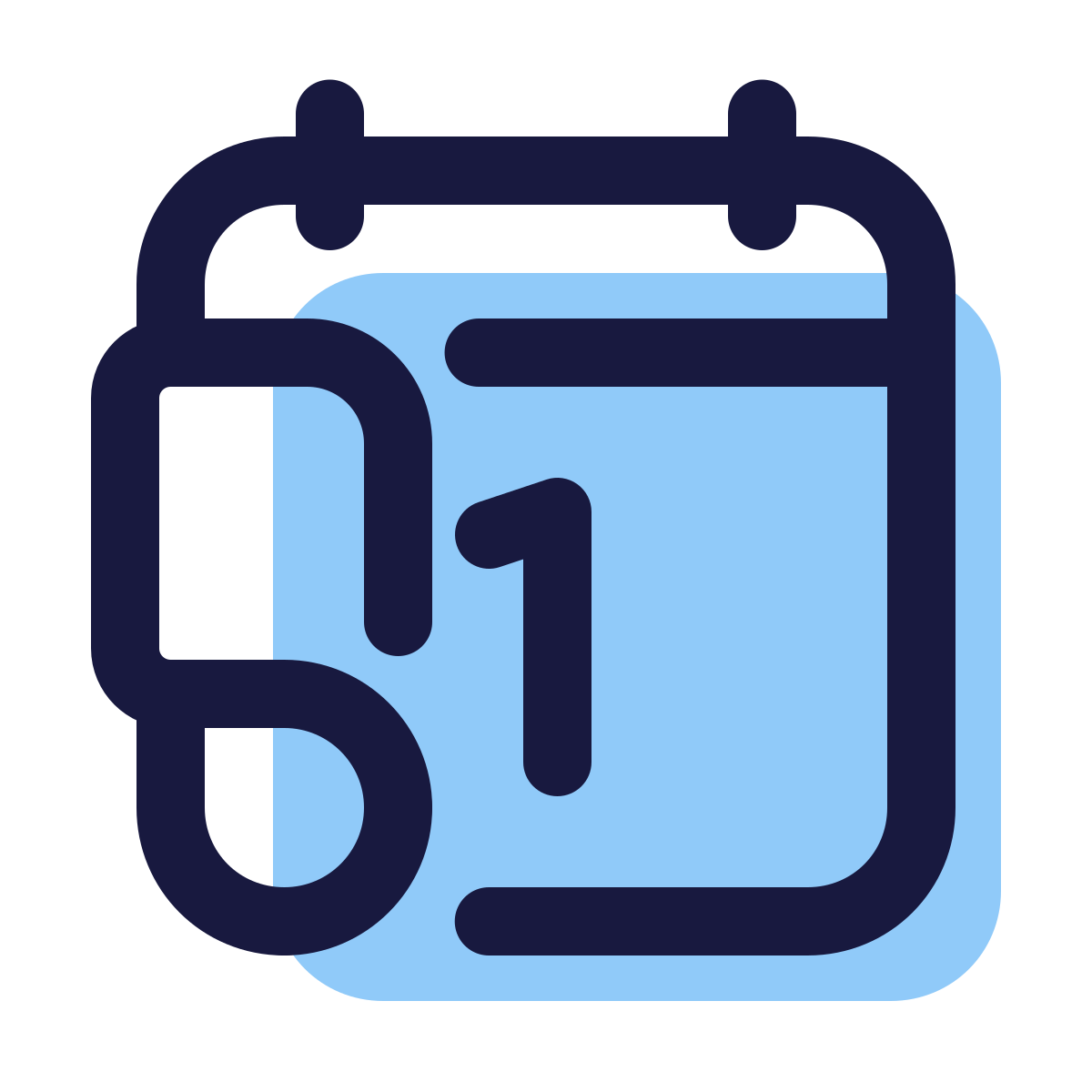 pulsar color style new year calendar icon
