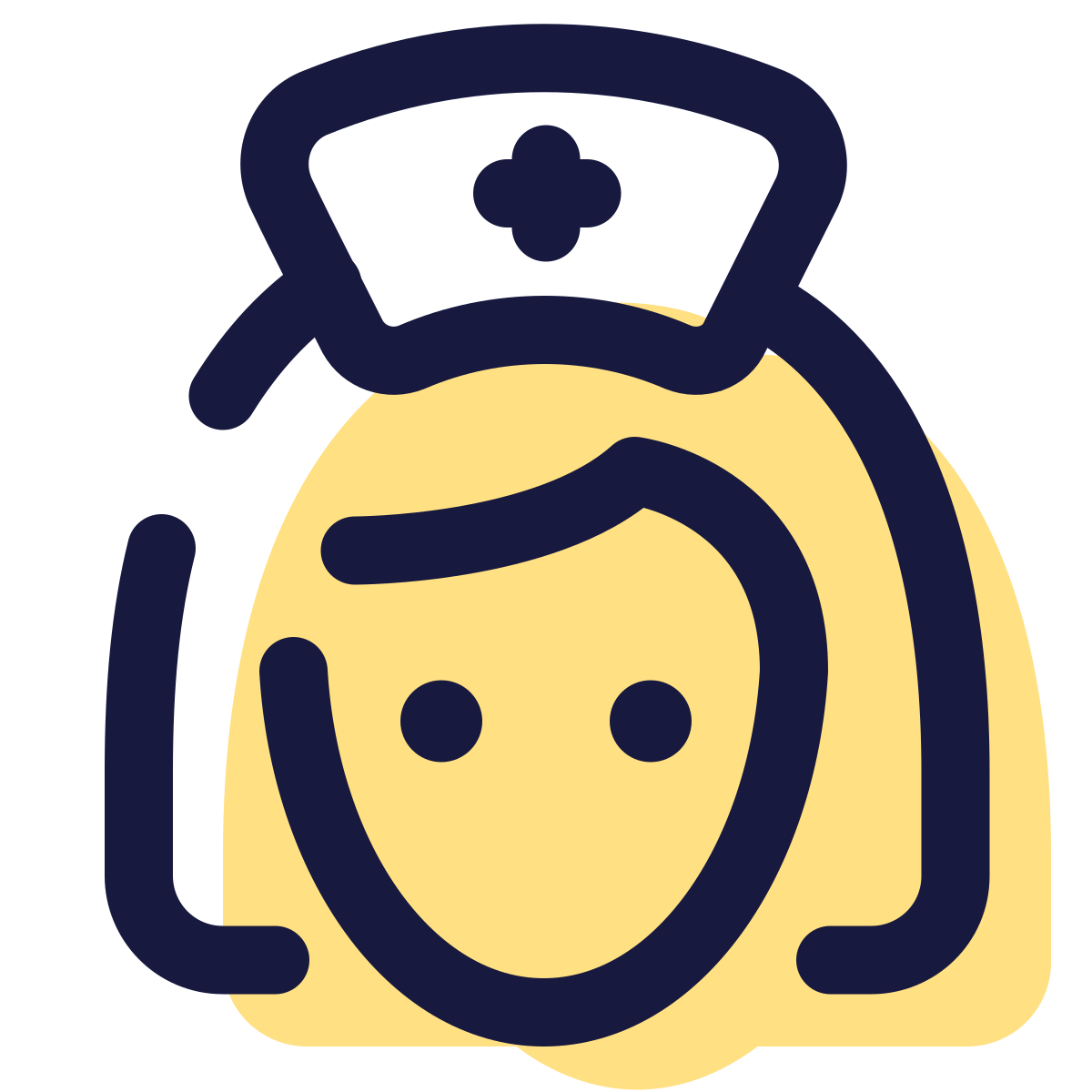 pulsar color style nurse female icon