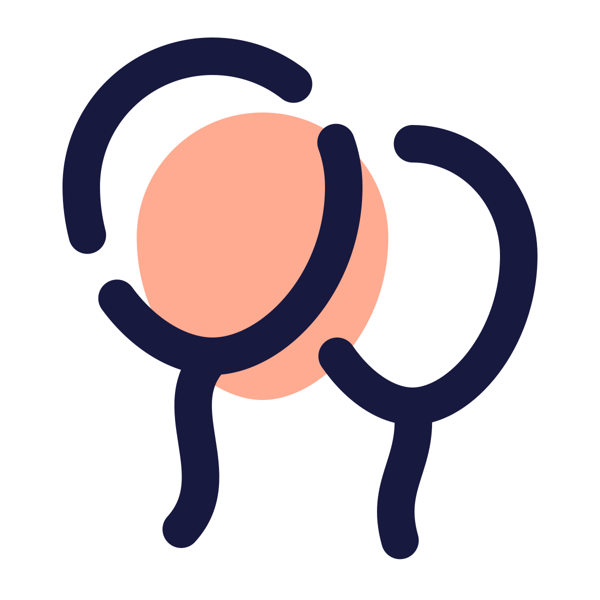 pulsar color style party baloons icon
