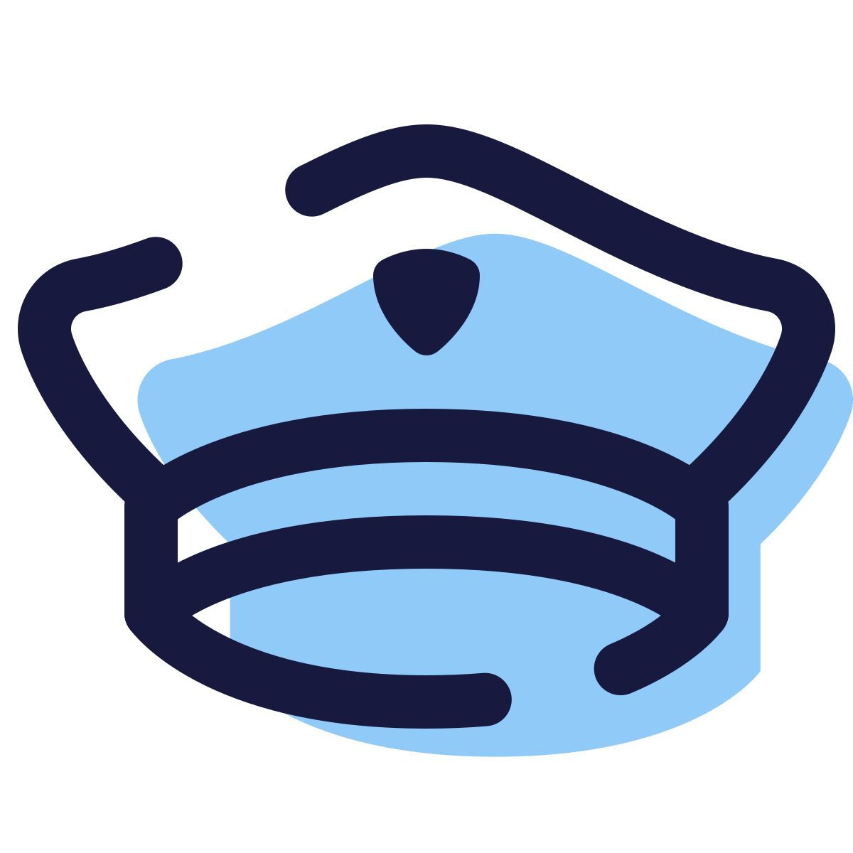 pulsar color style police officer icon