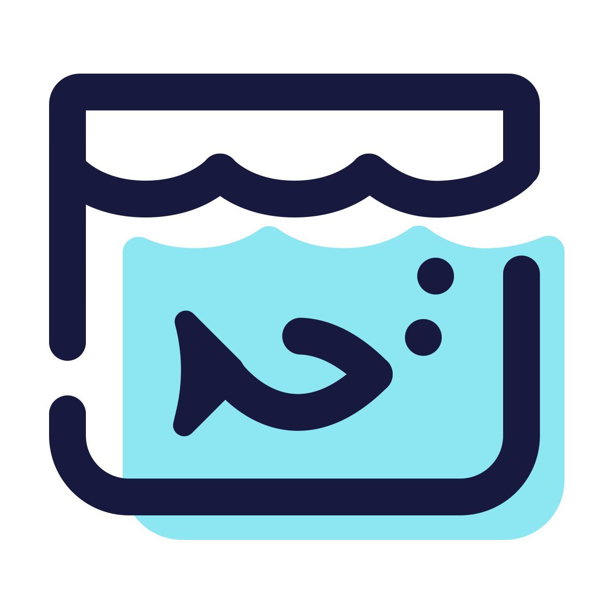 pulsar color style aquário retangular icon