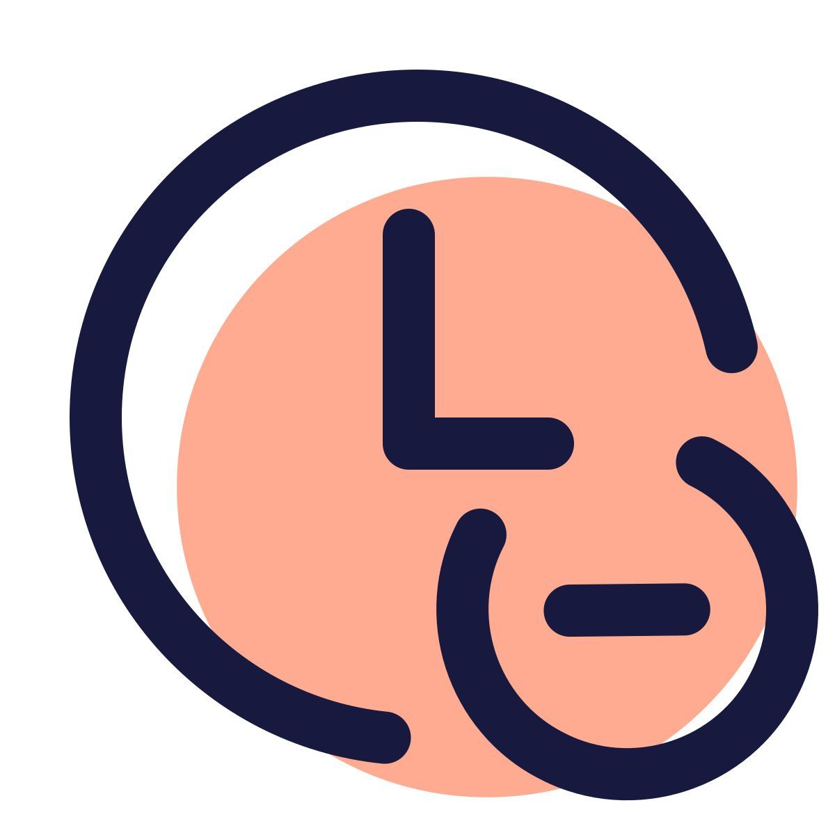 pulsar color style eliminar reloj icon