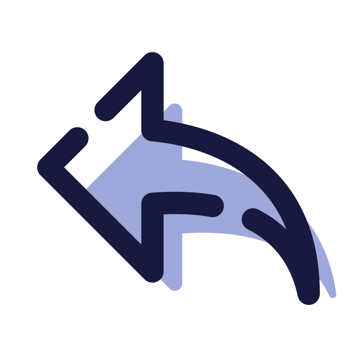 pulsar color style reply arrow icon