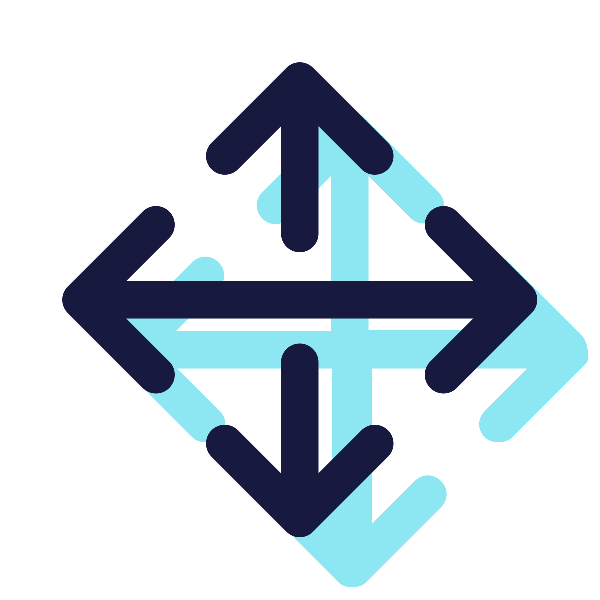 pulsar color style resize four directions icon