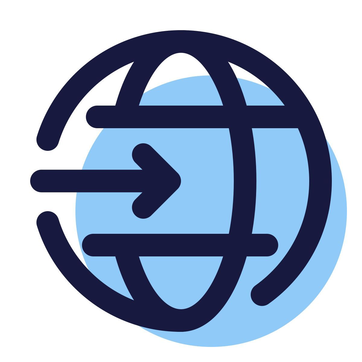 pulsar color style globe tournant icon